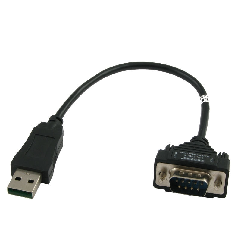 USB to RS-232 Serial Adapter DB9 - 8 Inch Short Cable