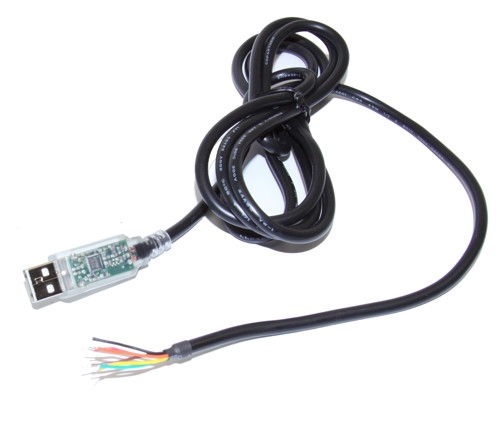 USB to Serial 5Volt (TTL level) converter cable which allows for a 