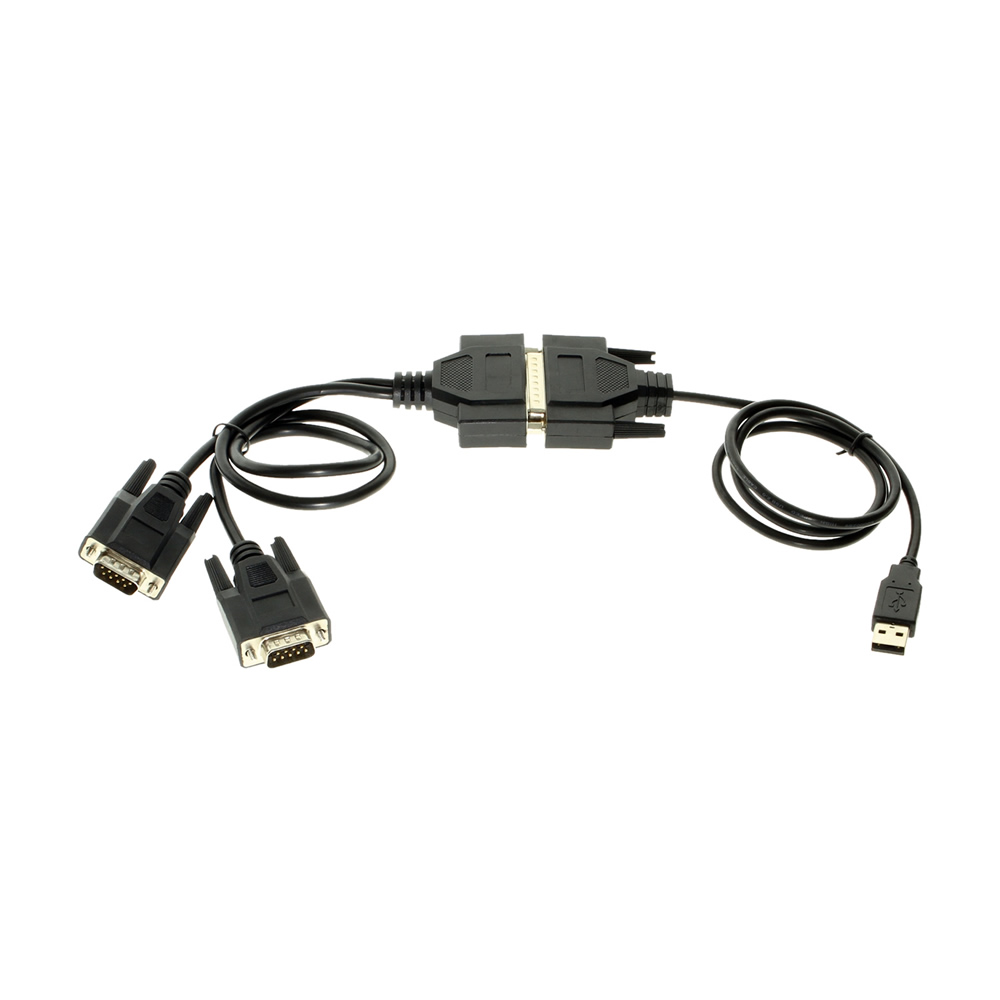 USB 2 Port Serial DB-9 RS-232 Adapters with MCS7820CV-AA Chipset