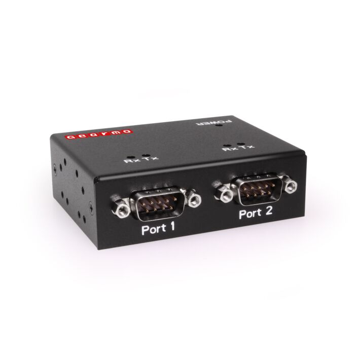 USB Industrial 2-Port Serial Adapter RS-232 w/FTDI Chipset, RX/TX LED Indicators, DIN Rail & Surface Mounting Brackets