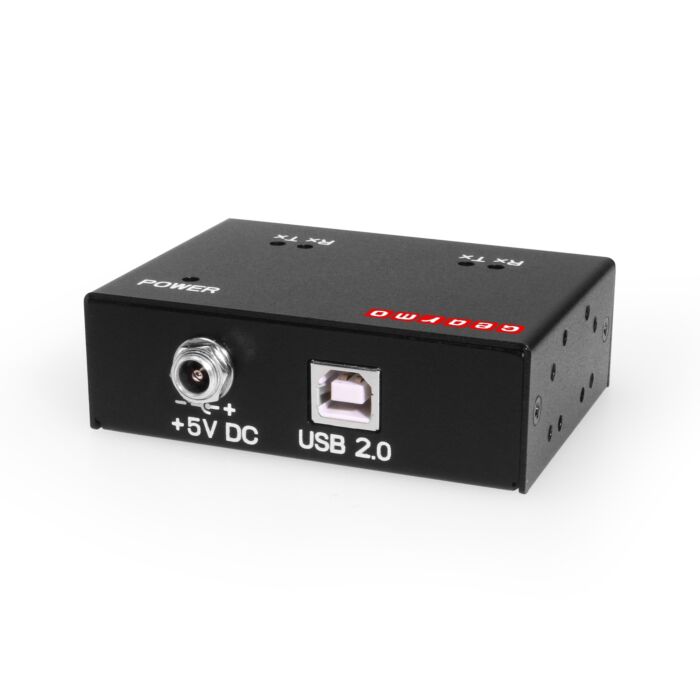 USB Industrial 2-Port Serial Adapter RS-232 w/FTDI Chipset, RX/TX LED Indicators, DIN Rail & Surface Mounting Brackets