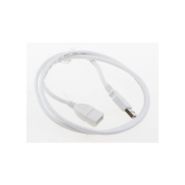 28/24 AWG USB 2.0 Hi-Speed A to A Extension Cable 10ft. UltraFlex White