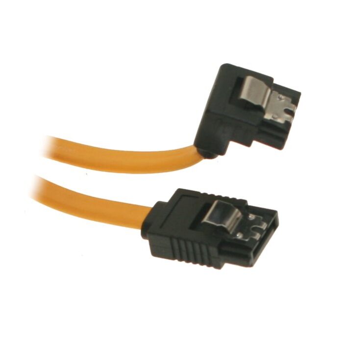 5 inch SATA II Device Cable 26AWG Straight to Right