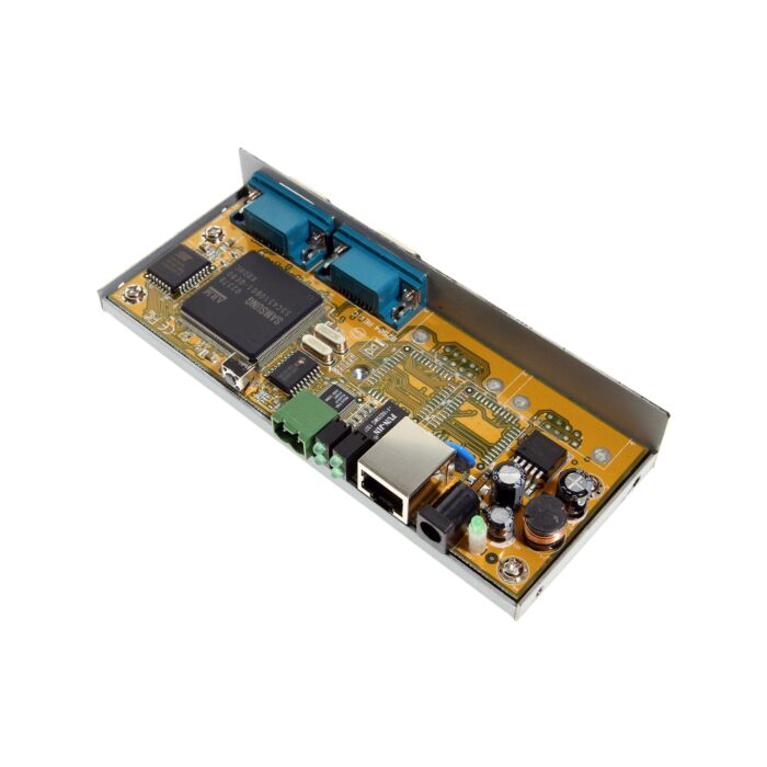 Industrial 2-Port RS-232 to Ethernet Data Gateway TCP/IP