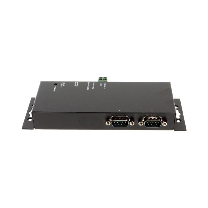 Industrial 2-Port RS-232 to Ethernet Data Gateway TCP/IP