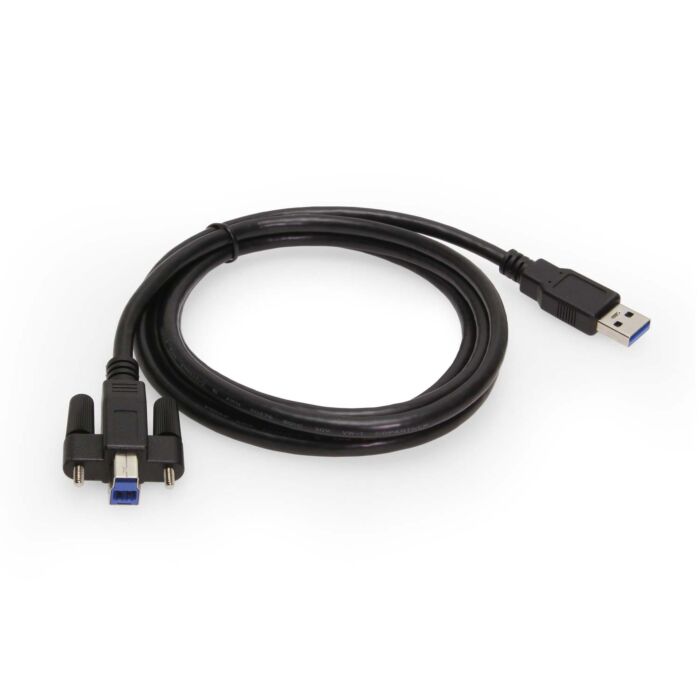 18in. USB 3.2 Gen 1 SuperSpeed Standard Type-A to Screw-Lock Type-B Cable