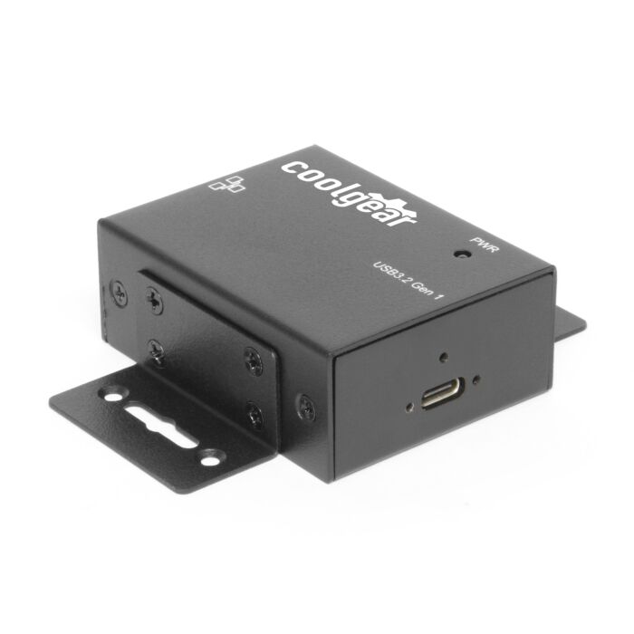 Industrial USB 3.2 Gen 1 to Gigabit Ethernet Adapter w/ Screw Locking USB-C Port