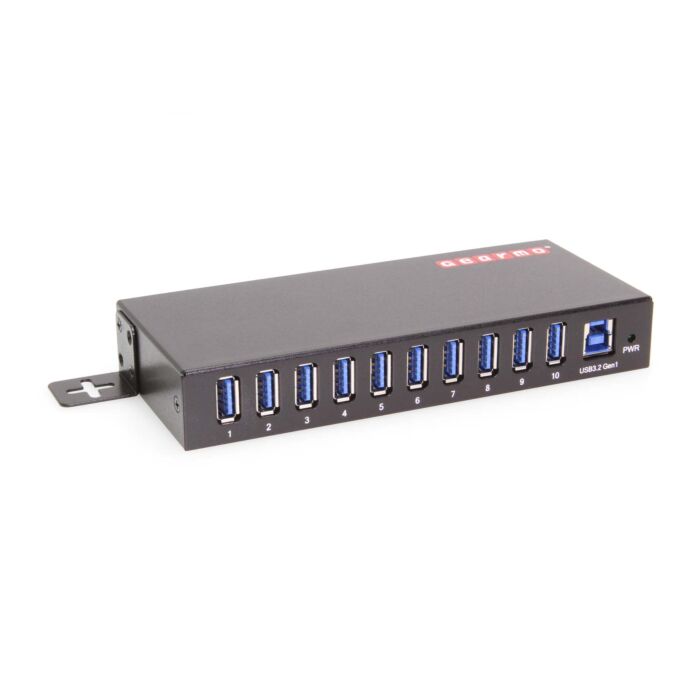 10-Port USB Type-A 3.2 Gen 1 Hub - 15kV ESD Protection