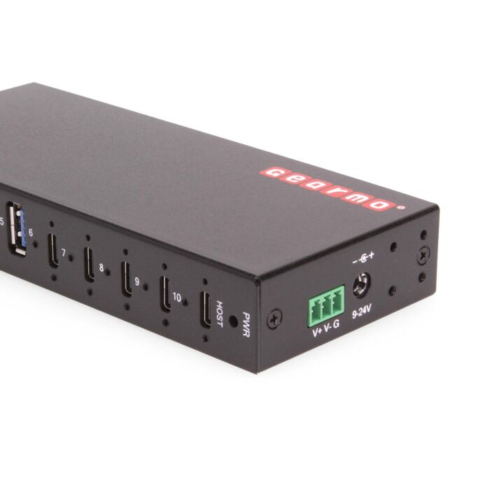 10-Port USB 3.2 Gen 2 Hub - 6 Type-A Ports, 4 Type-C Ports, & ESD Protection