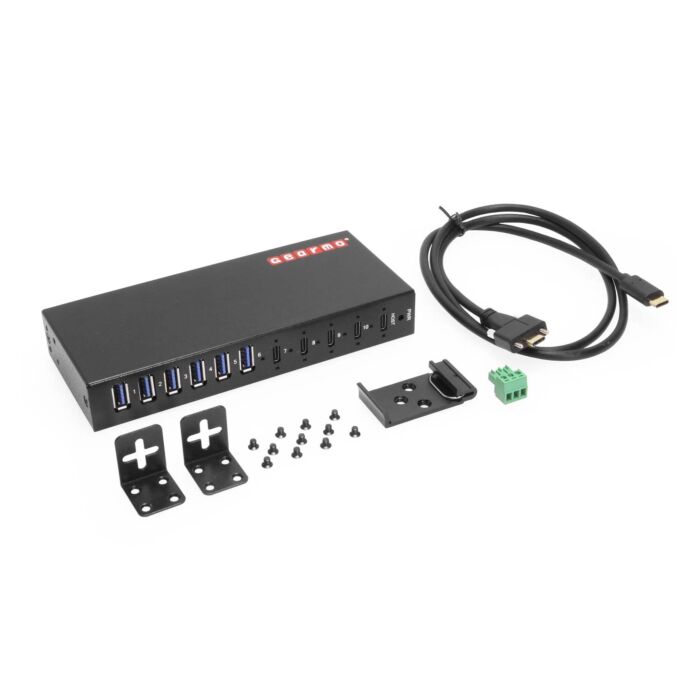 10-Port USB 3.2 Gen 2 Hub - 6 Type-A Ports, 4 Type-C Ports, & ESD Protection