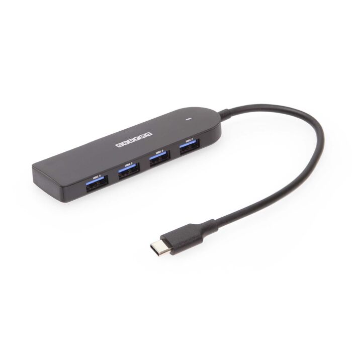 USB-C Hub to 4 Type A USB 3.2 Gen 1 Ports Portable Travel Series