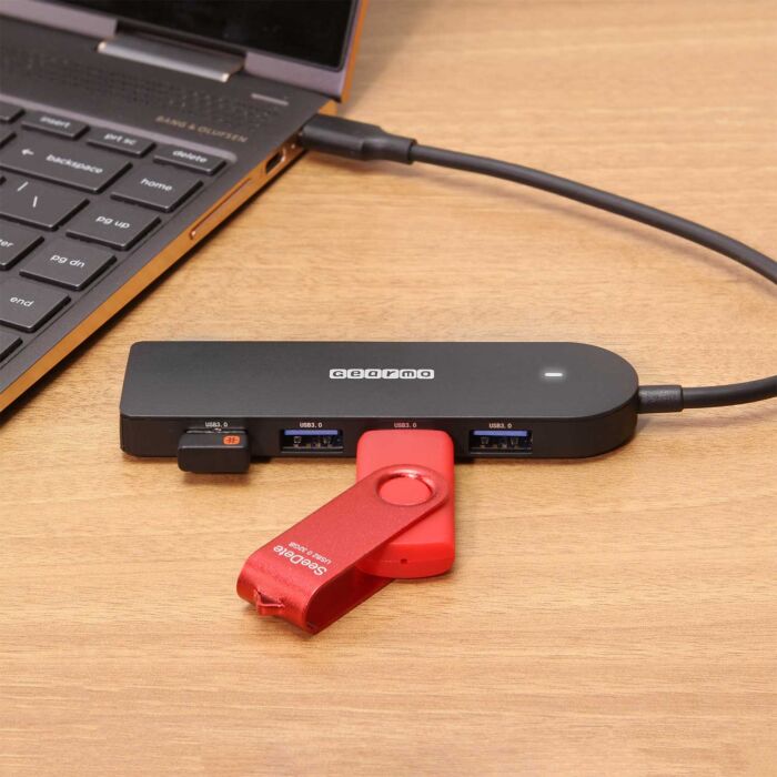 USB-C Hub to 4 Type A USB 3.2 Gen 1 Ports Portable Travel Series