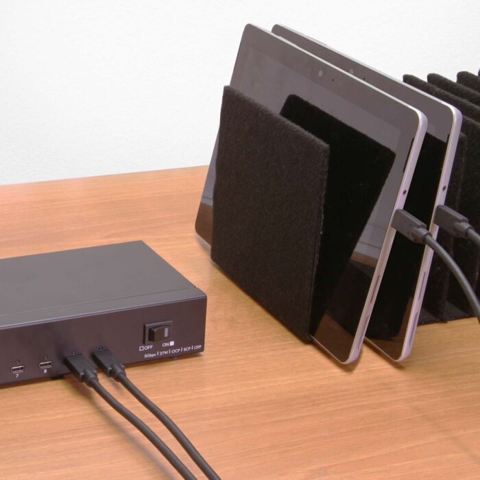 10 Port USB-C 3.2 Gen 1 Industrial Charging Hub w/ Max 27W Per-Port Power Delivery