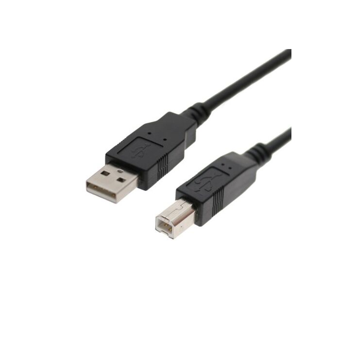 1ft. Black USB 2.0 A to B Device Cable
