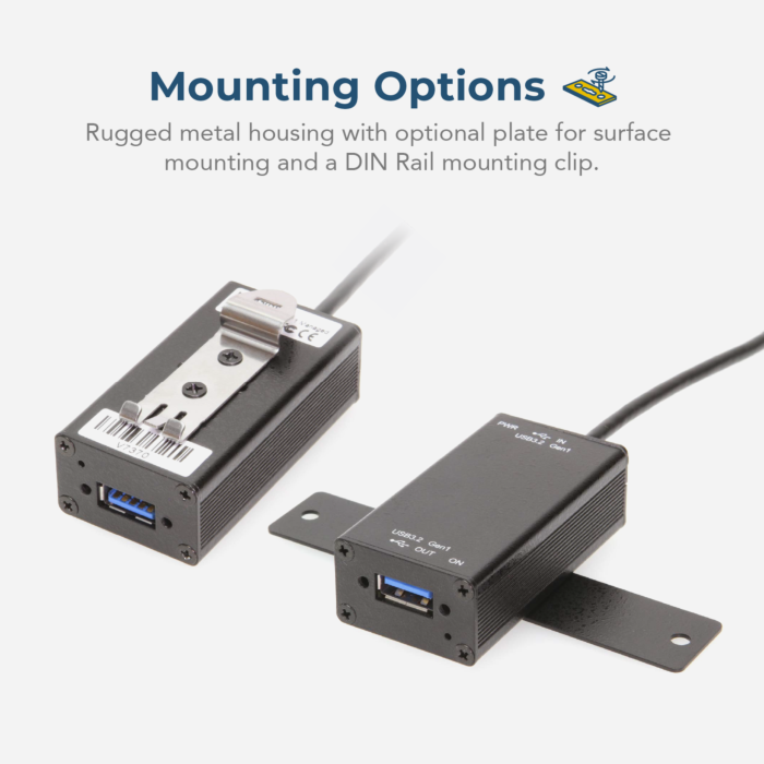 Single Port Managed USB-C 3.2 Gen 1 Port Adapter w/ ESD Surge Protection