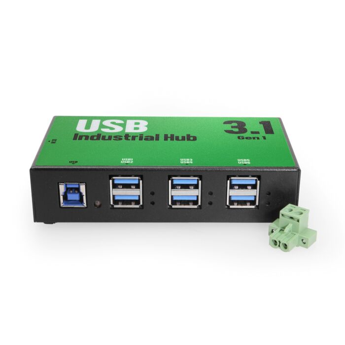 6-Port USB 3.0 Hub enclosed in a Rugged Metal Case