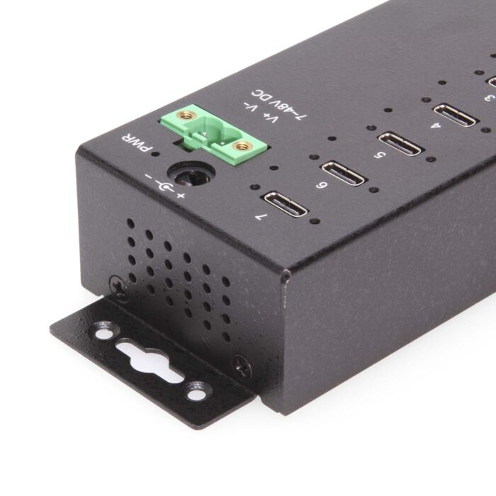 7 Port Managed USB-C 3.2 Gen 2 Hub w/ 15KV ESD Surge Protection