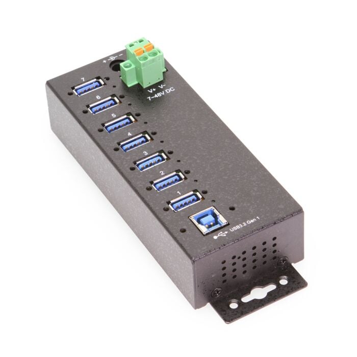 7 Port Managed USB 3 Hub w/ 15KV ESD Surge Protection