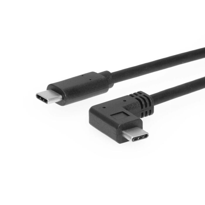 1.5m (5.9ft.) USB 3.2 Gen 2 Type-C to Right Angle Type-C Cable 5A 100W