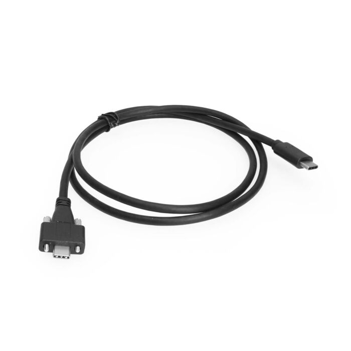 USB 3.2 Gen 2 Type-C to C Dual Screw Lock 1.8 Meter Cable 10GB Data 5A Power