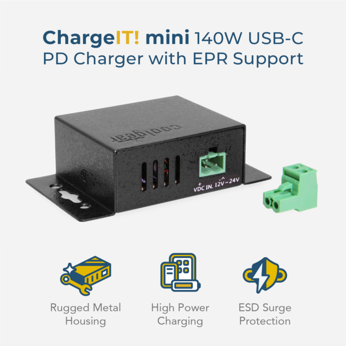 ChargeIT! Mini 140W USB Type-C PD Charger w/ EPR Support