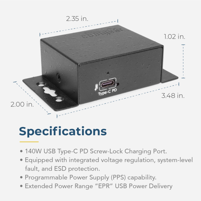 ChargeIT! Mini 140W USB Type-C PD Charger w/ EPR Support