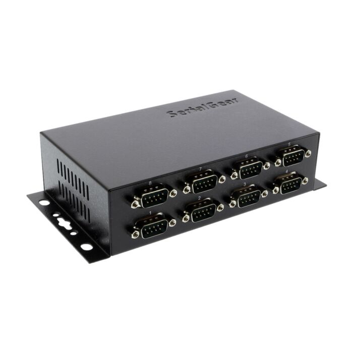 Industrial 8-Port DB-9 RS232 to USB Adapter Isolation Surge Protection