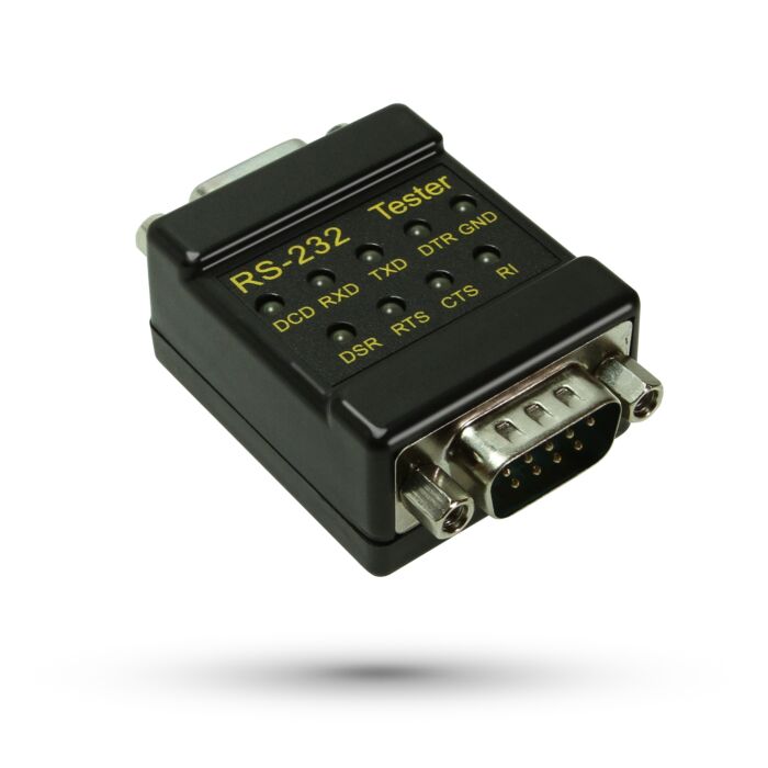RS-232 LED link Tester DB-9 Male to DB-9 Female