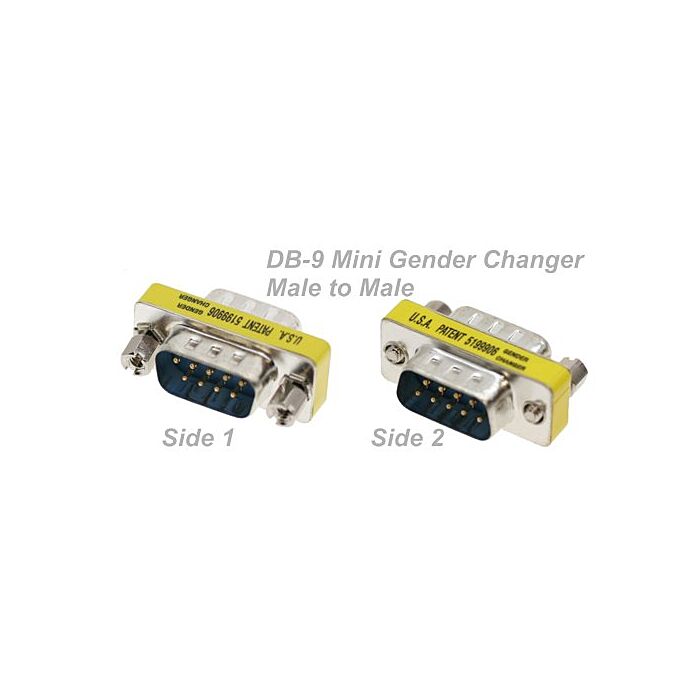 DB9 M/M MINI Gender Changer