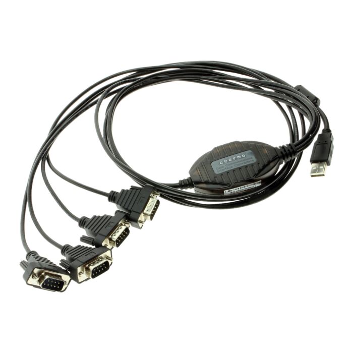 4-Port USB to Serial Adapter COM Retention FTDI Chipset 920K Baud Rate