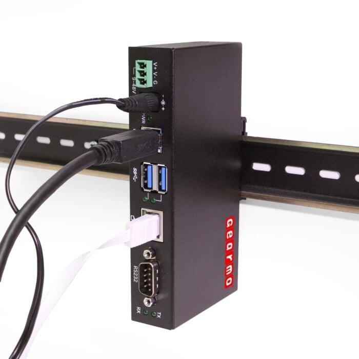 2-Port USB 3.2 Gen 1 Industrial Surface & DIN-Rail Mount Hub w/ Gigabit Ethernet & DB9 Serial FTDI Chipset