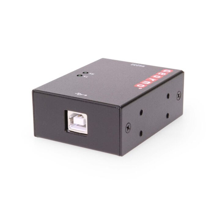 1 Port USB to Serial RS-232 Hub w/ FTDI Chipset & LED Indicators - Rugged Metal Housing Ideal for Mounting