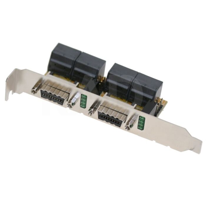 Internal to External Multilane Dual Port PCI Bracket