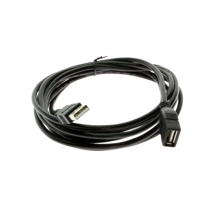 USB 2.0 Extension Cable 10ft Black A-Male to A-Female