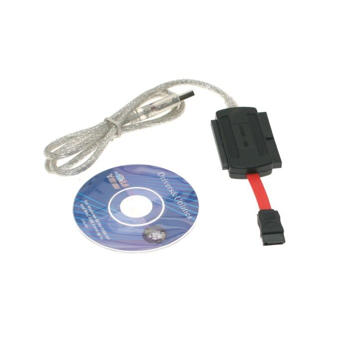 USB 2.0 to SATA and IDE Bridge Adapter Converter Cable for SATA HDD