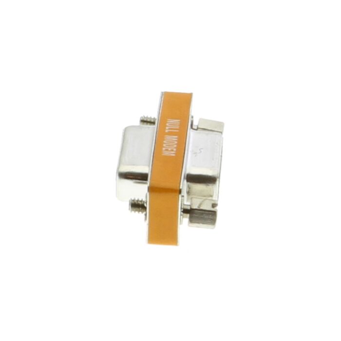 DB-9 F/F Serial RS232 Mini Gender Changer - Null Modem Adapter