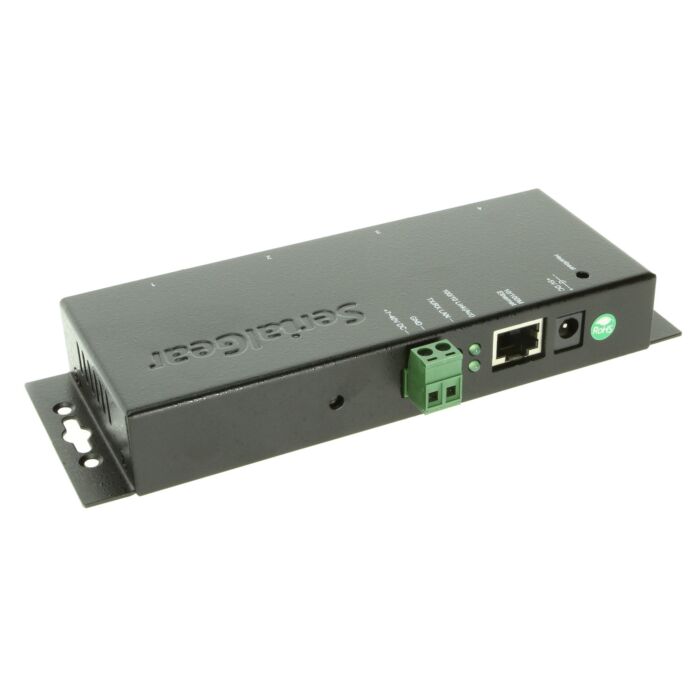 Industrial 4-Port RS-232 to Ethernet Data Gateway TCP/IP