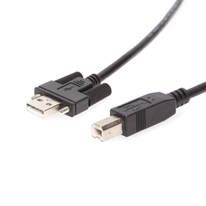 6ft USB 2.0 Screw-Locking Type-A to B Cable