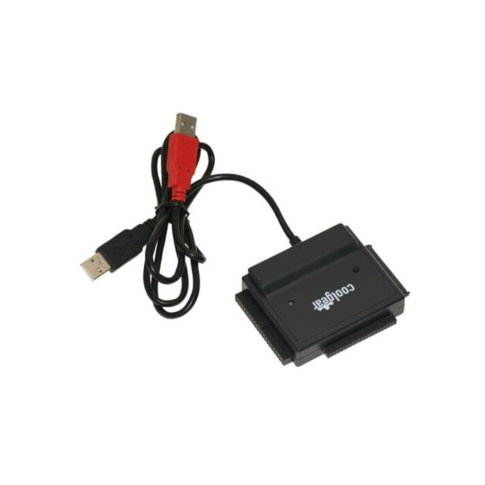 USB 2.0 to IDE/SATA Adapter, Works with 2.5/3.5/5.25 HDD