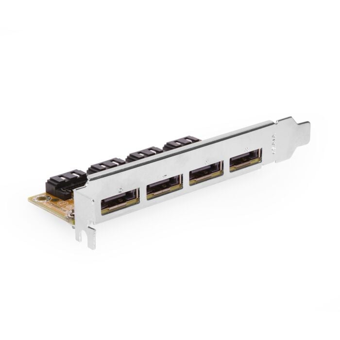 Internal to External eSATA 4 Port PCI Bracket