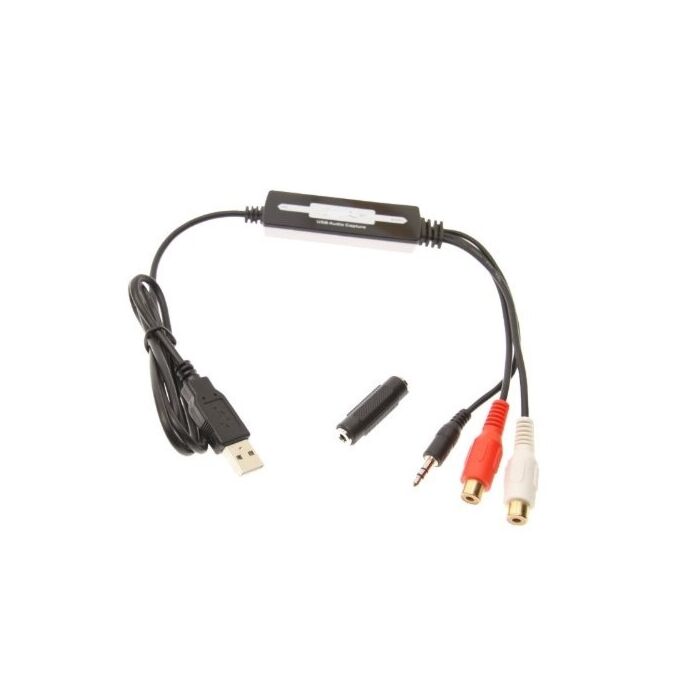 USB to 1/8" Straight-Tip (3.5mm) / Stereo RCA Audio Capture Device