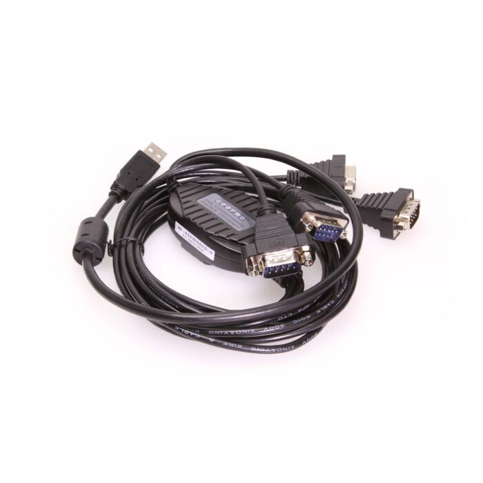 4 Port Professional RS-232 USB 2.0 to Serial Adapter w/Nuts