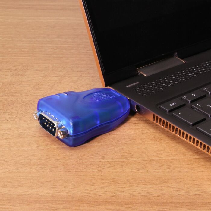 Mini USB 2.0 to RS-232 DB-9 Serial Adapter w/ 15kV ESD Protection & 3ft. USB Extension Cable