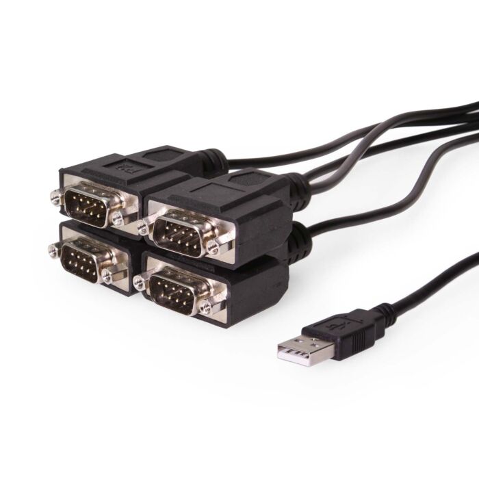 USB to Serial 4-Port RS232 FTDI Adapter Cable