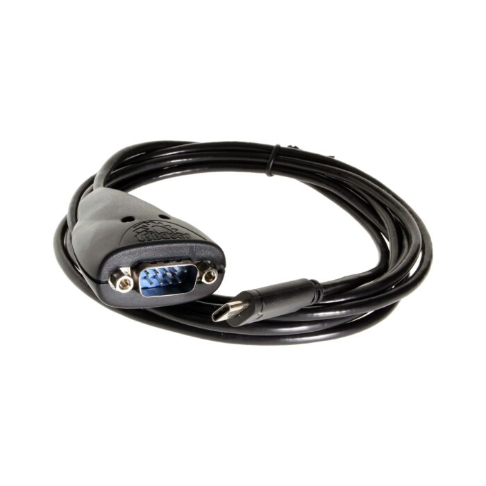 USB C to RS-232 6FT Serial Adapter Black w/FTDI Chipset DB9 male