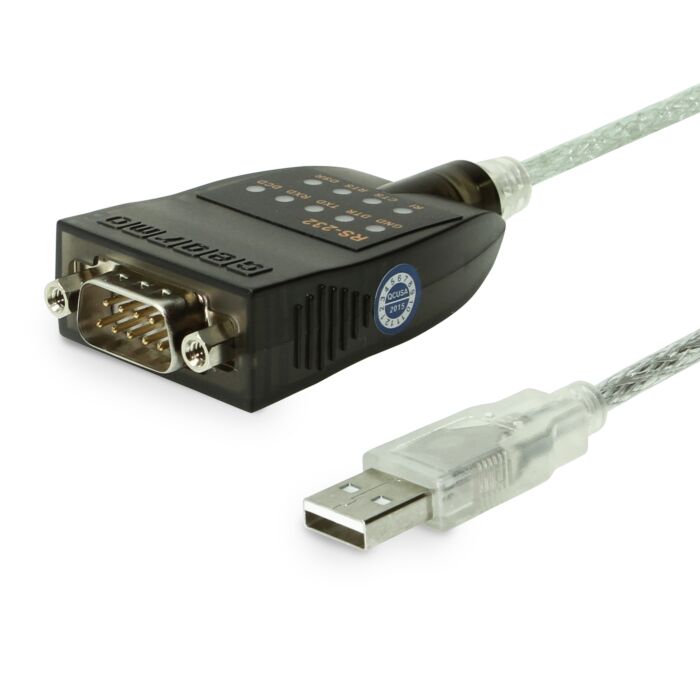 USB to RS-232 Serial Adapter w/ LED Indicators Windows 11 Support