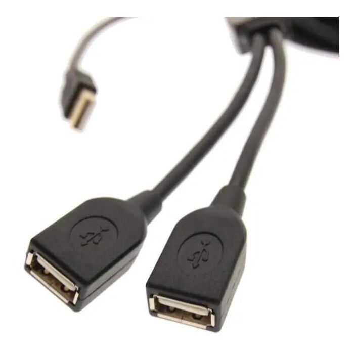 17ft Dual Port USB 2.0 Amplified USB Active Extension Cable w/Power