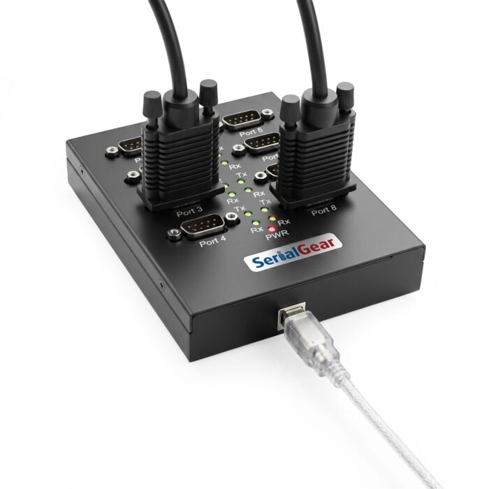 USB USB 2.0 Serial high speed adapter box industrial 8-port RS-232 FTDI