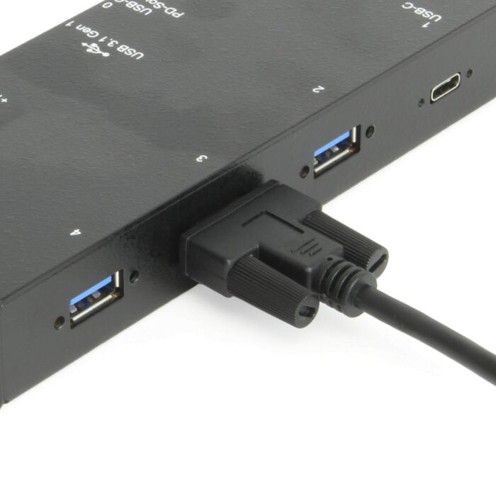 6ft USB 3.2 Gen 1 Screw-Locking Type-A to B Cable - High-Speed Data Transfer