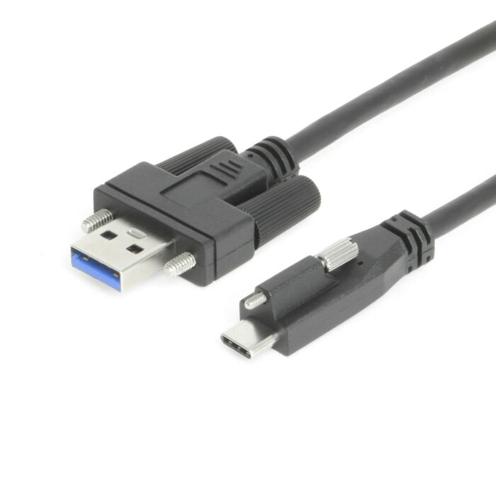 6ft USB 3.2 Gen 1 Screw-Locking Type-A to Single Screw-Locking Type-C Cable